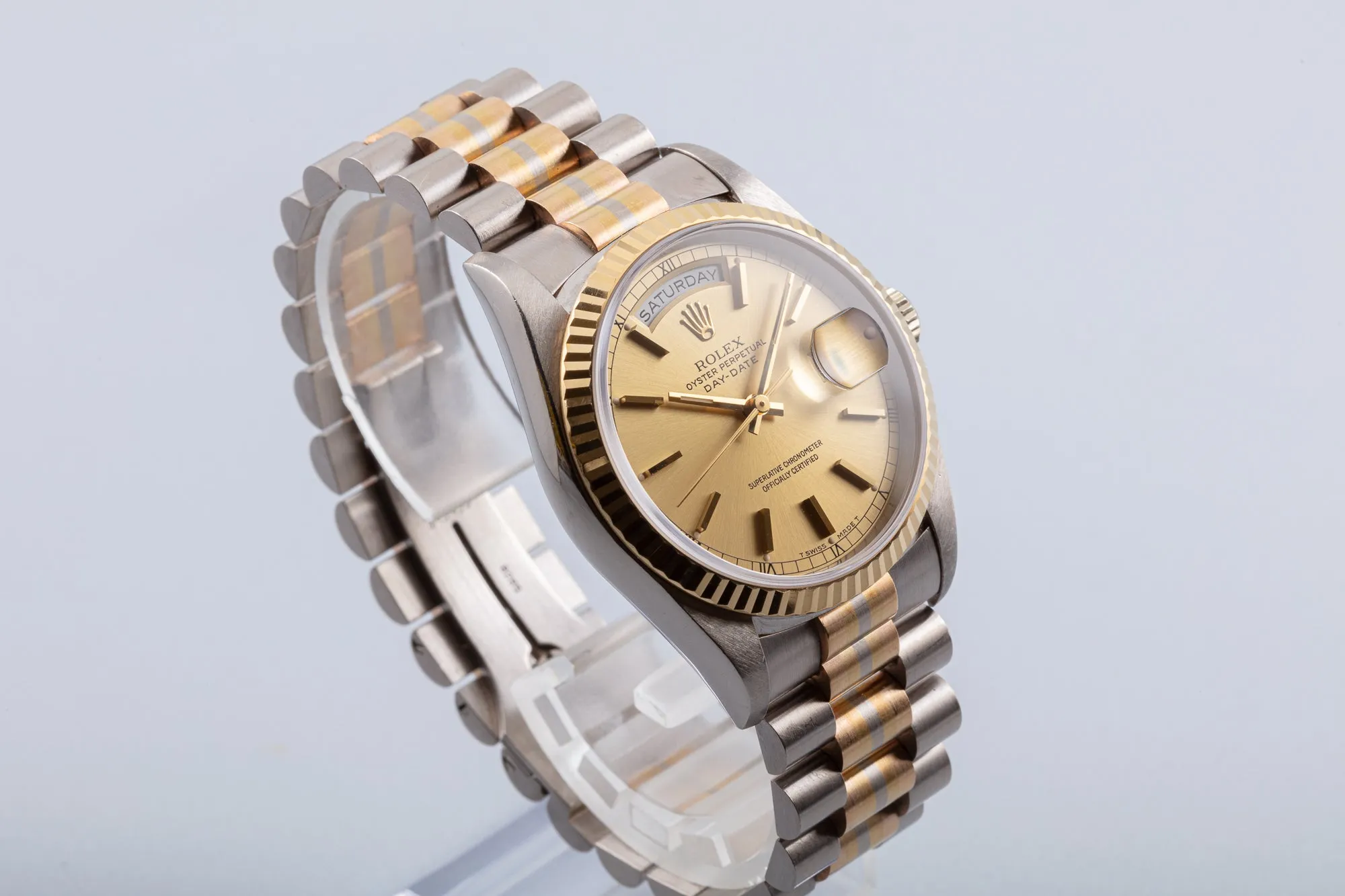 1993 Rolex Day-Date 18239B Tridor Gold Dial