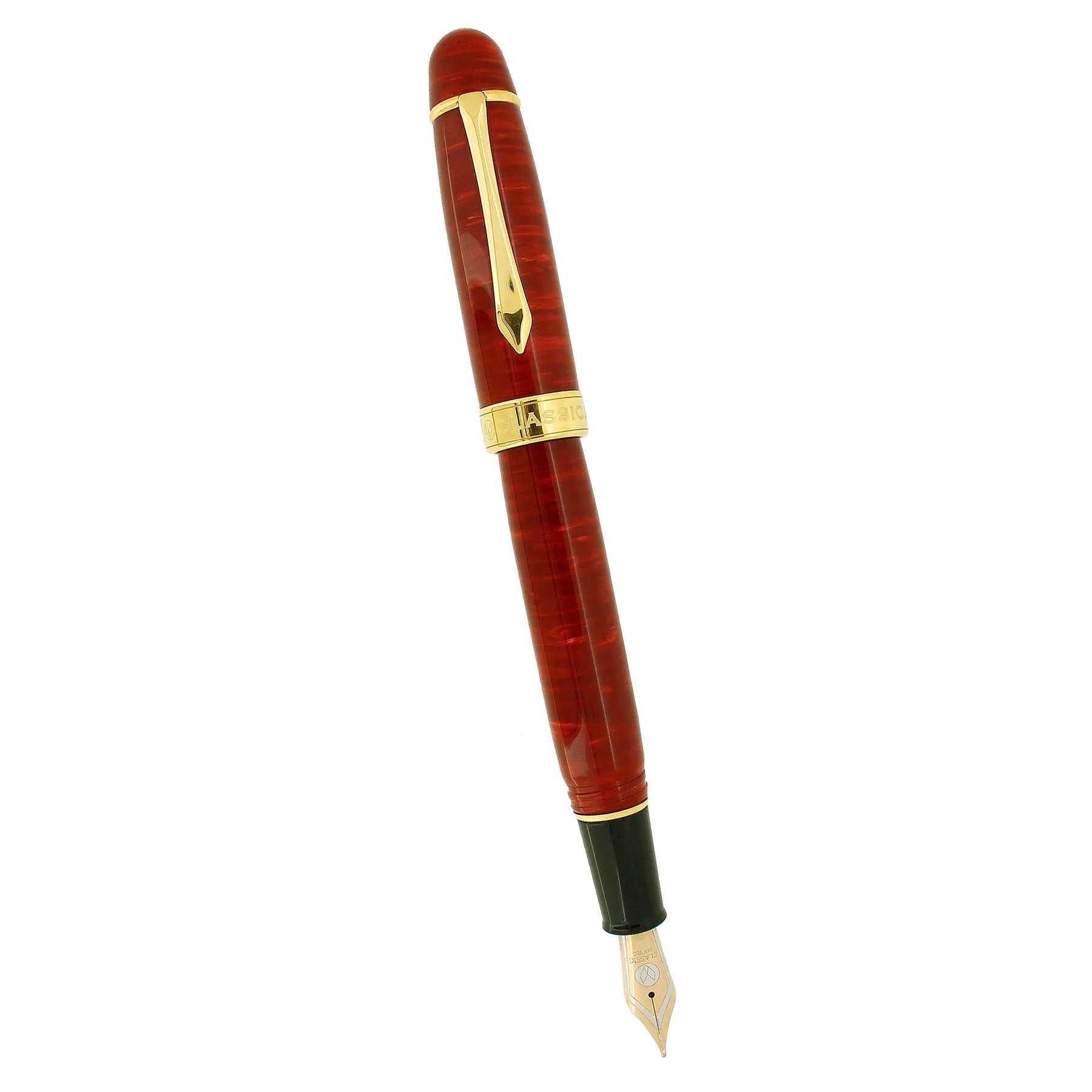 2007 CLASSIC PENS LM1 FLAME RED LAMBROU LIMITED EDITION FOUNTAIN PEN MINT