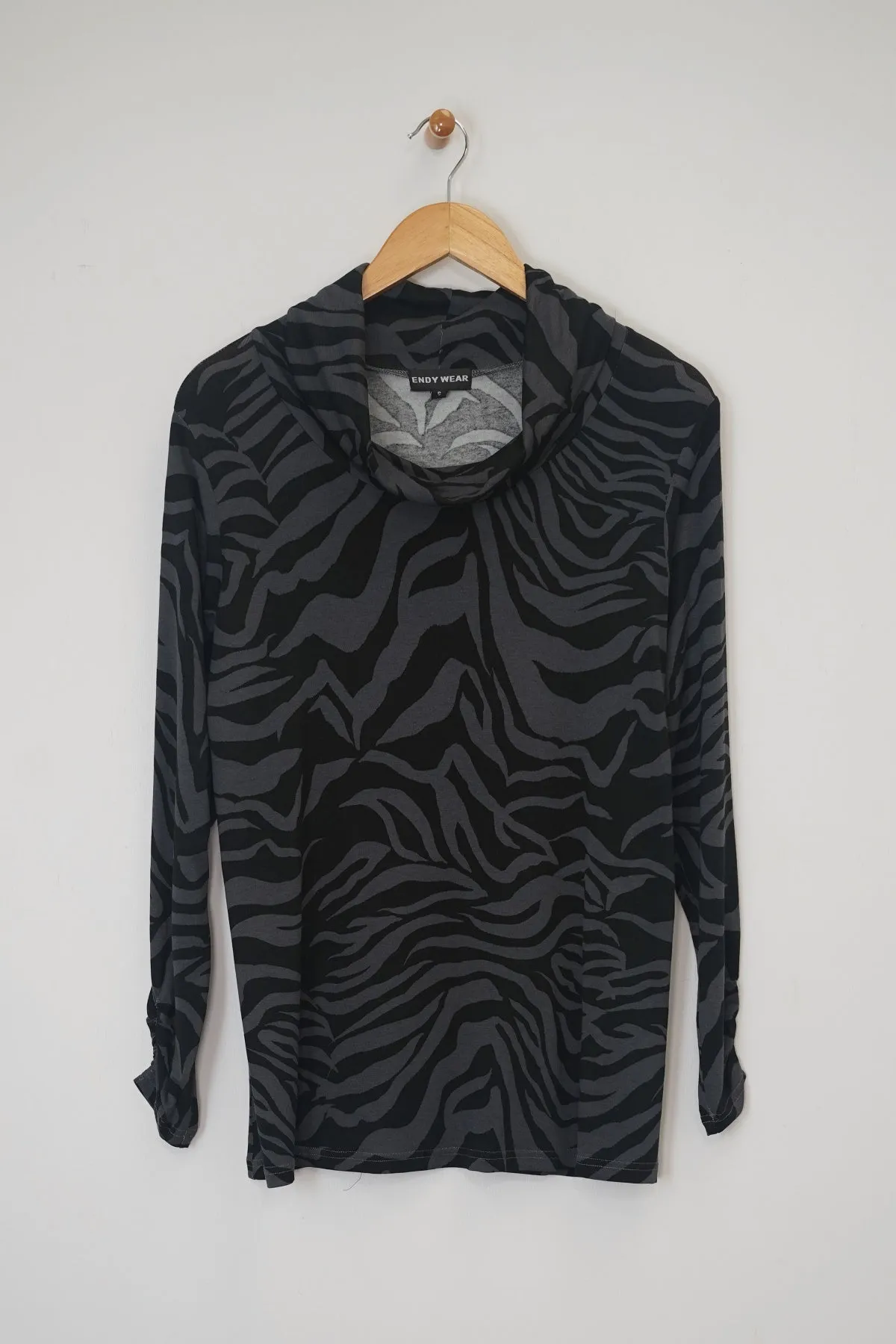 28" Printed Cowl Neck Tunic