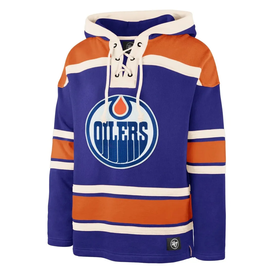 '47 Brand Men's NHL Edmonton Oilers Superior Lacer Hoodie