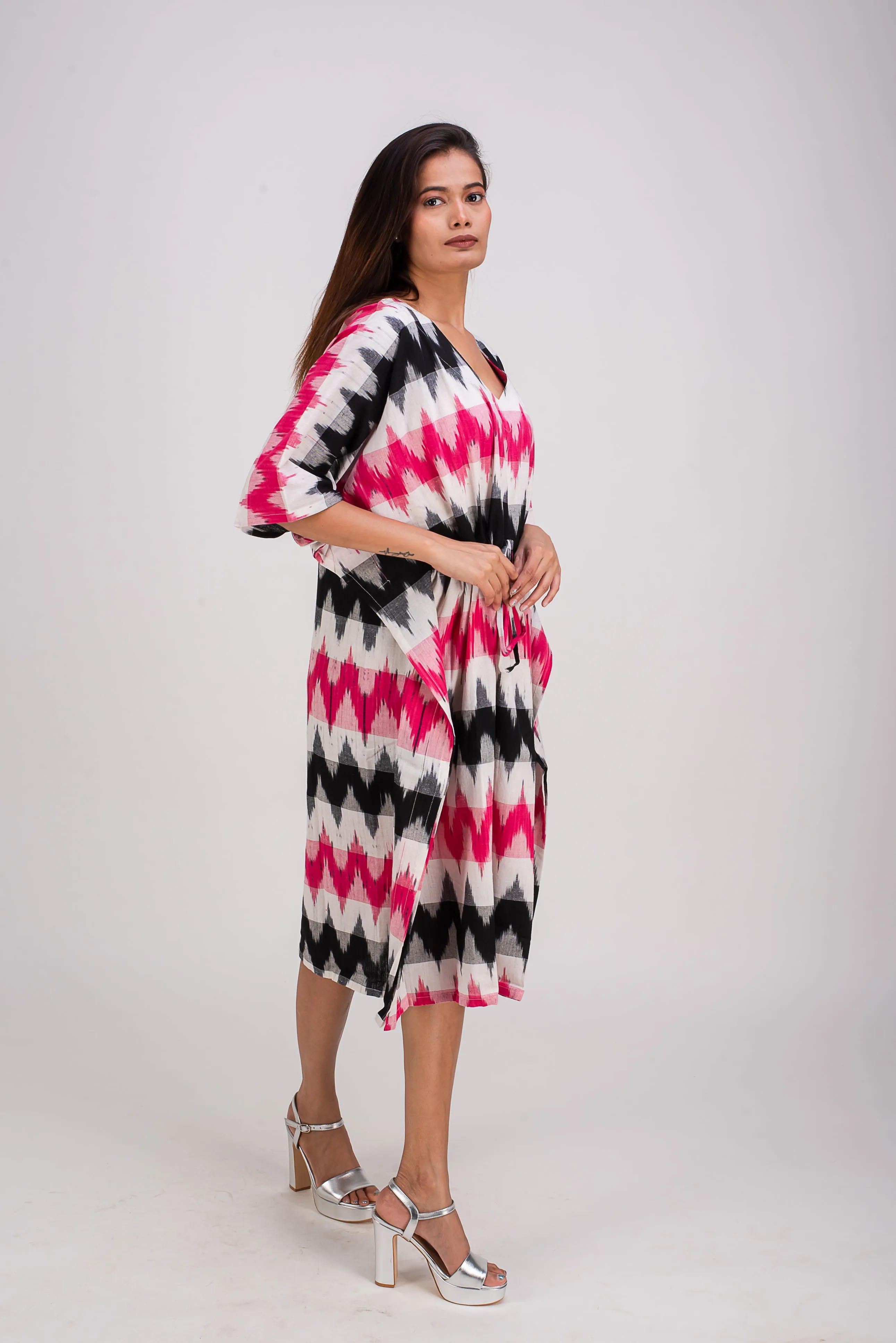 510-319 Whitelotus "Sony" Kaftan Knee Length Women's Dress