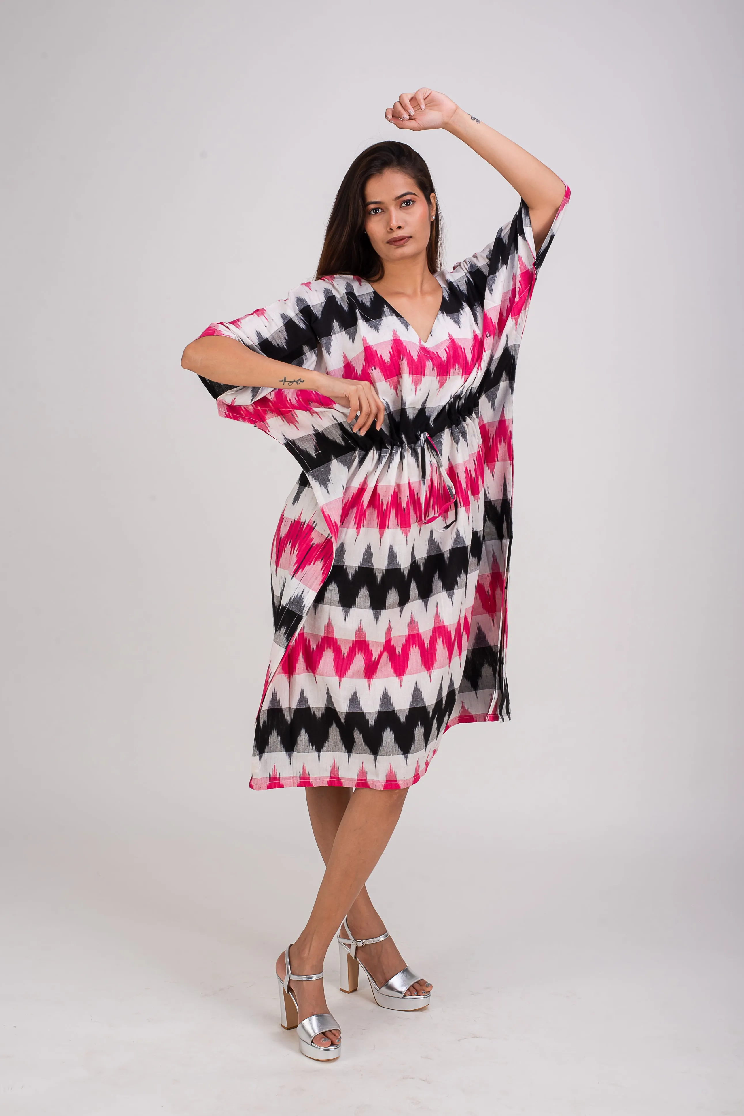 510-319 Whitelotus "Sony" Kaftan Knee Length Women's Dress