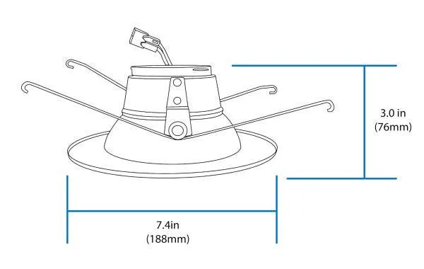 5in/6in Oil-Rubbed Bronze 1200 Lumen Recessed LED Downlight, 3000K