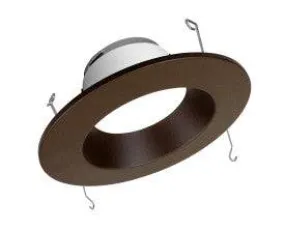 5in/6in Oil-Rubbed Bronze 1200 Lumen Recessed LED Downlight, 3000K