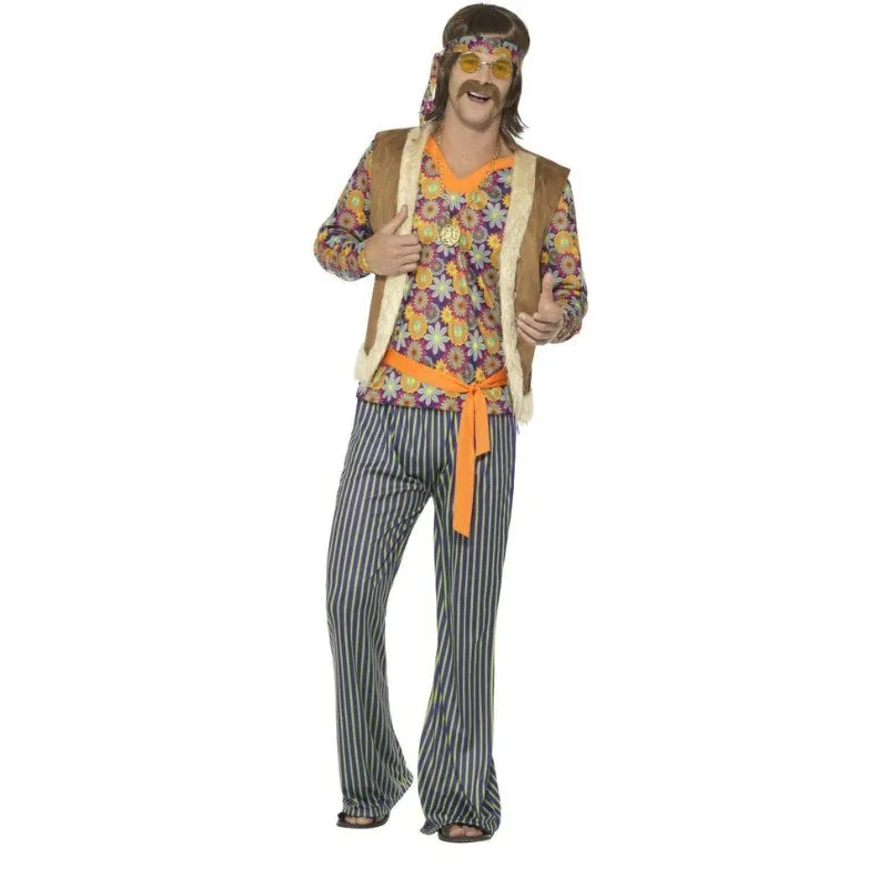 60s Hippie Singer Mens Costume