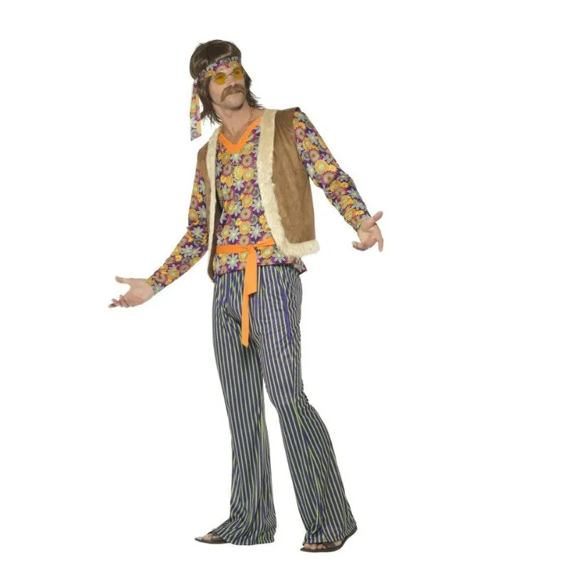 60s Hippie Singer Mens Costume