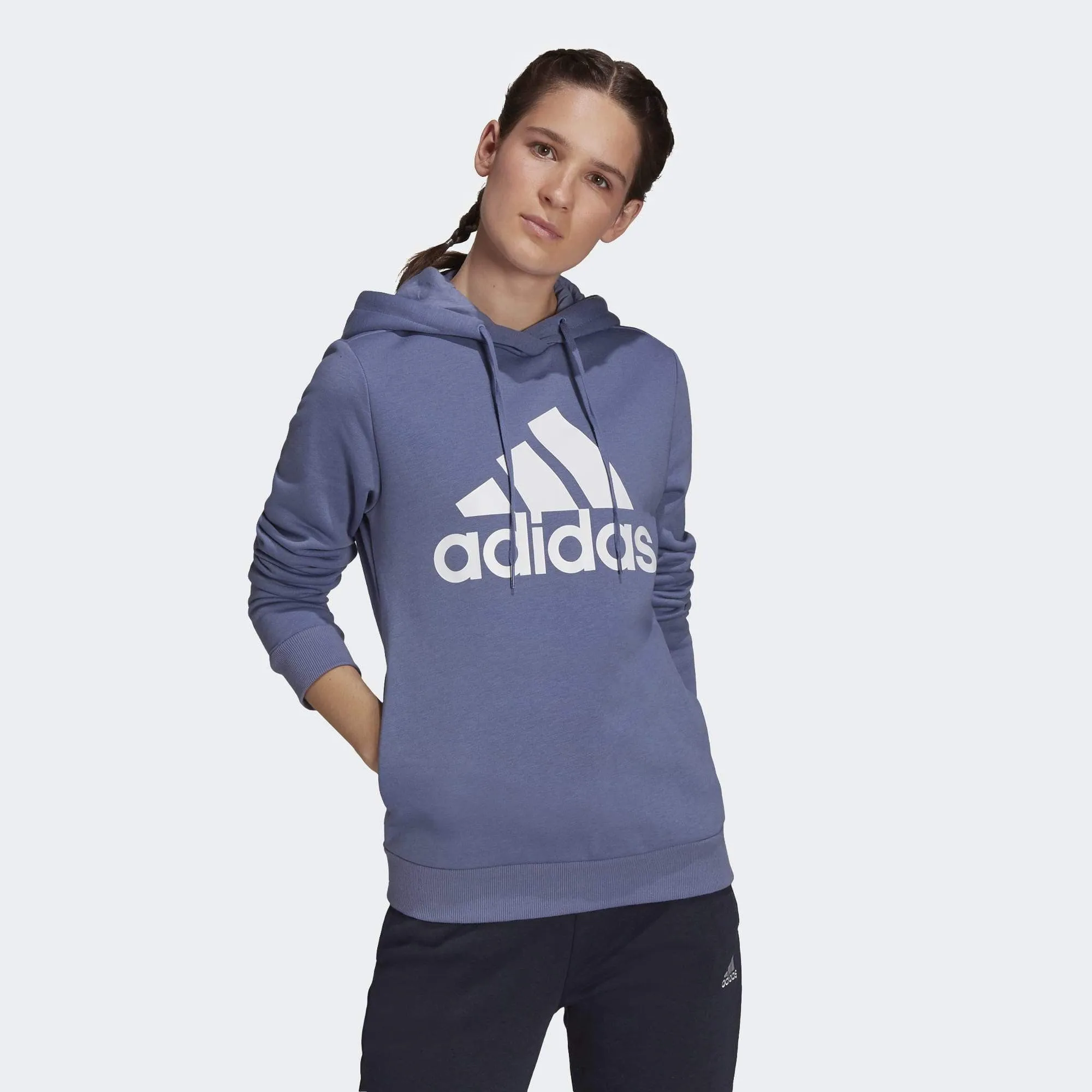 Adidas Women's Big Logo Fleece Hoodie