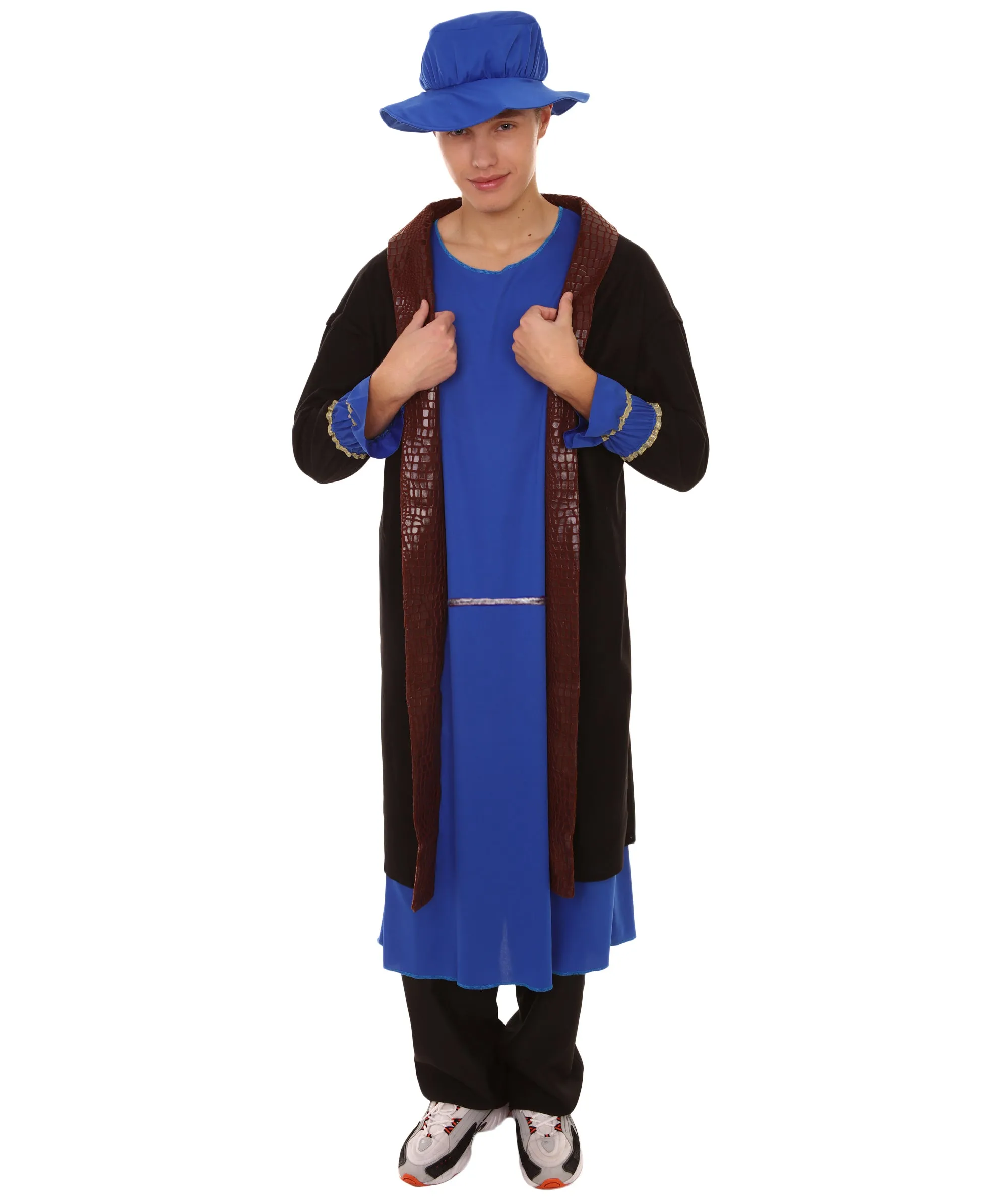 Adult Men's Leonardo Da Vinci Painter Artitst  Costume | Blue Cosplay Costume