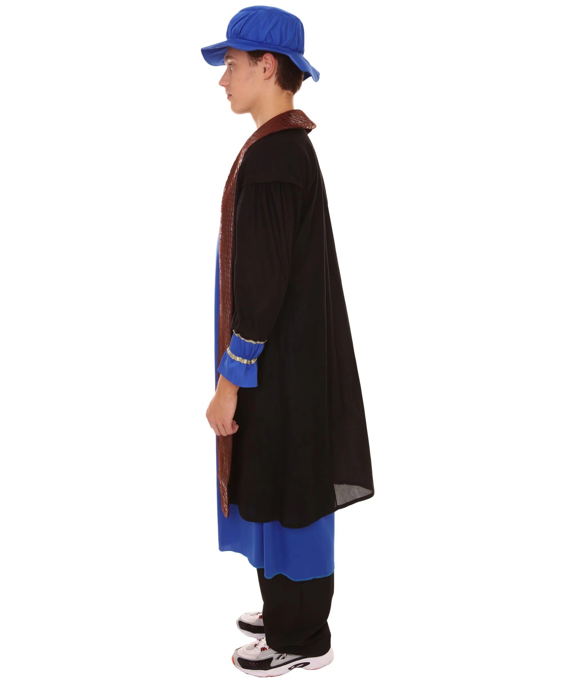 Adult Men's Leonardo Da Vinci Painter Artitst  Costume | Blue Cosplay Costume