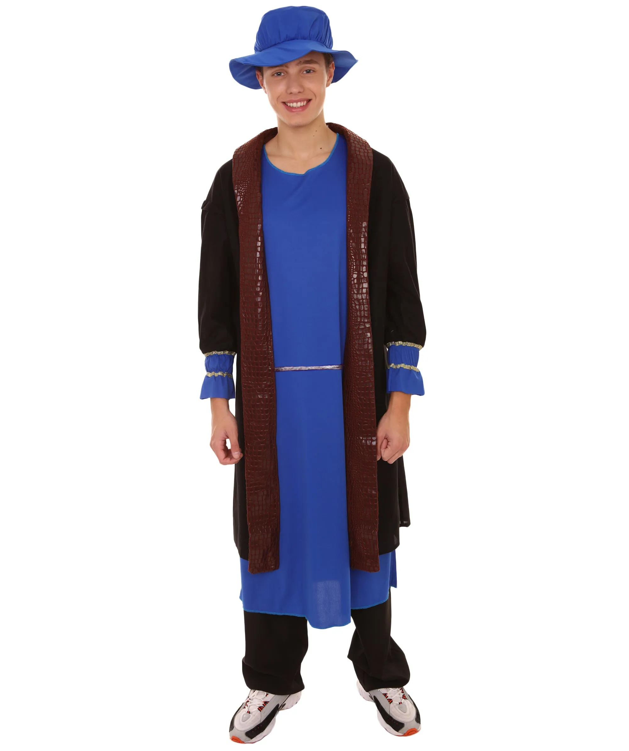 Adult Men's Leonardo Da Vinci Painter Artitst  Costume | Blue Cosplay Costume