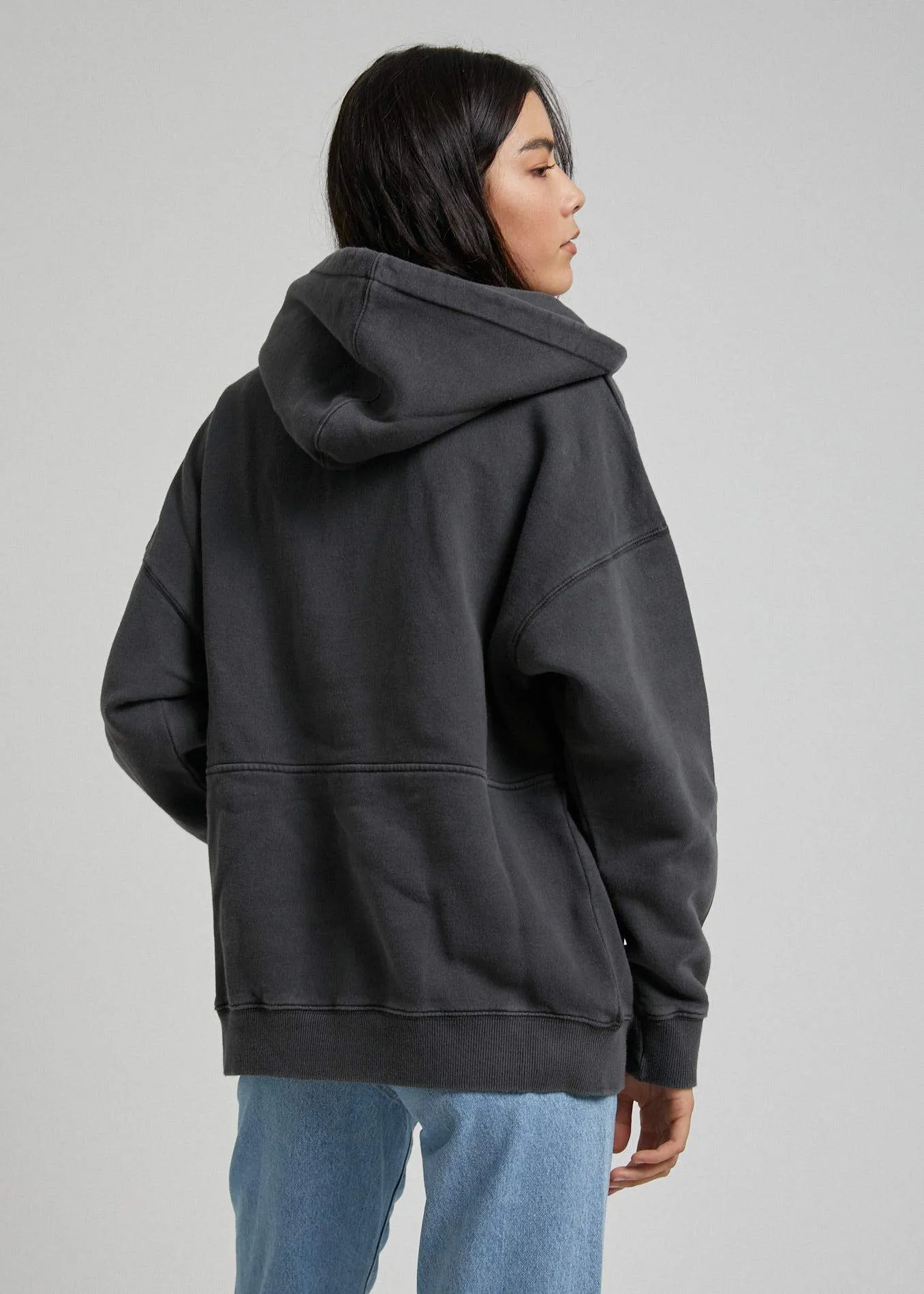 Afends Womens Billie - Pull On Hood - Stone Black