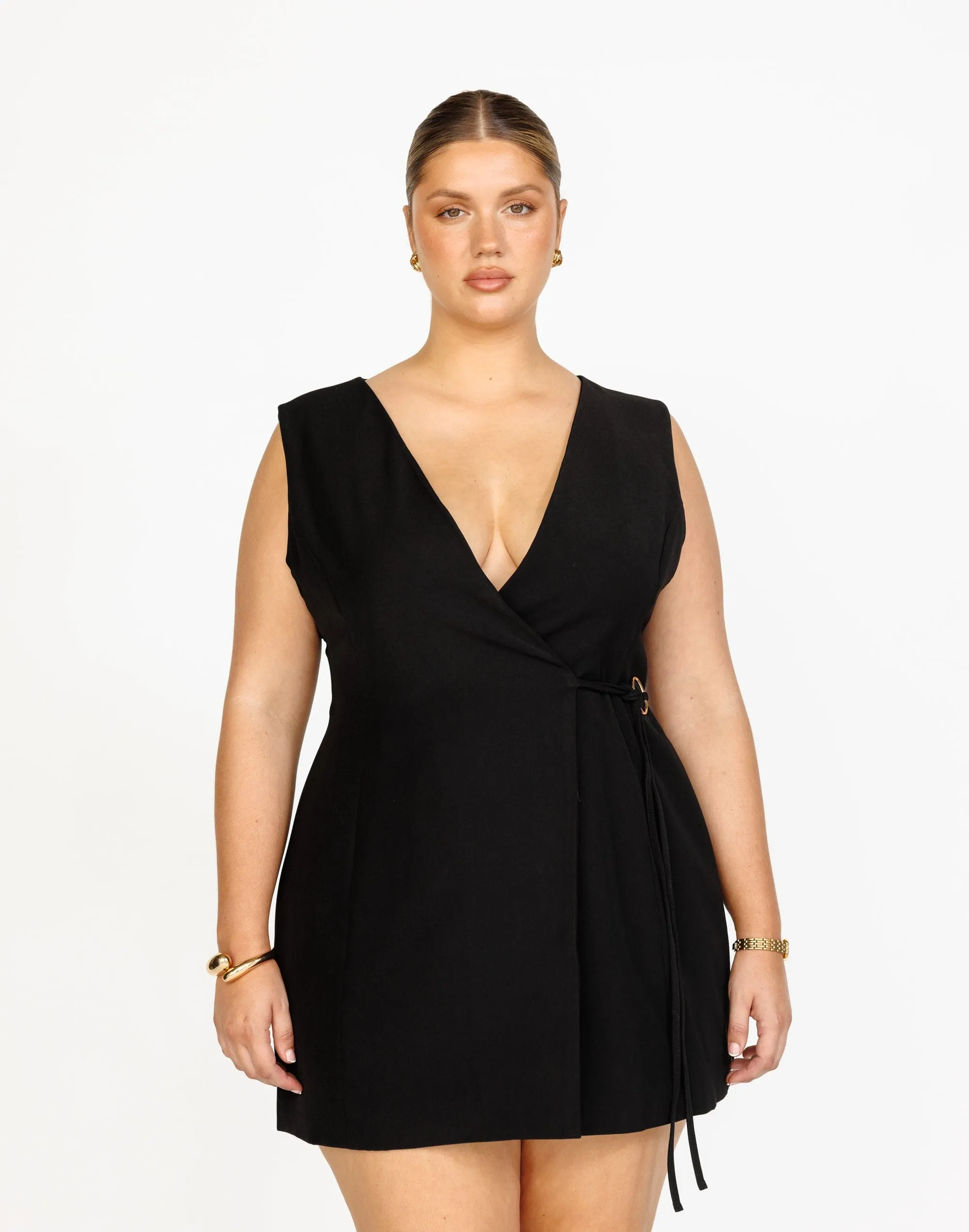 Alayna Mini Dress (Black)