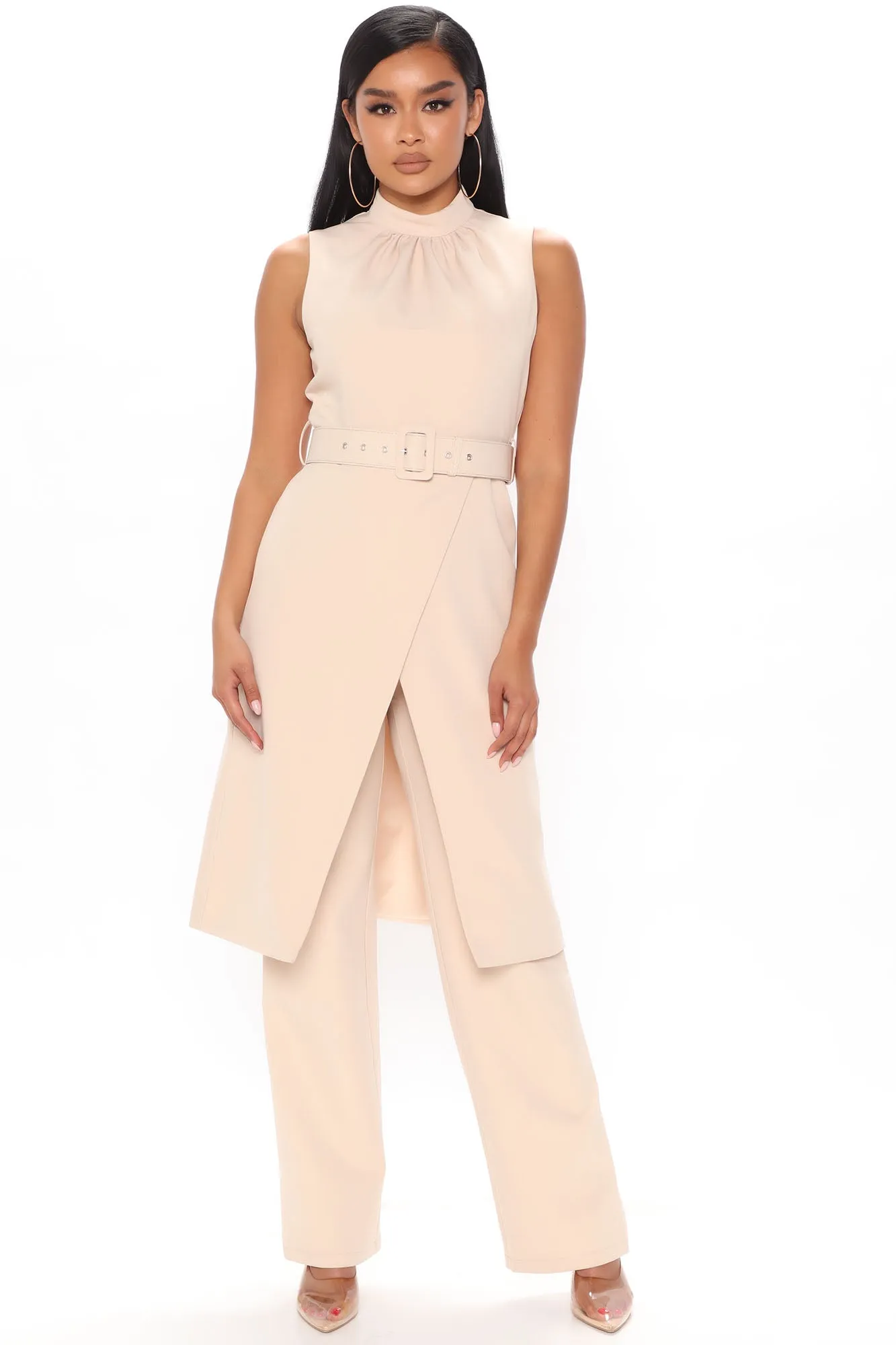 Always Professional Pant Set - Nude