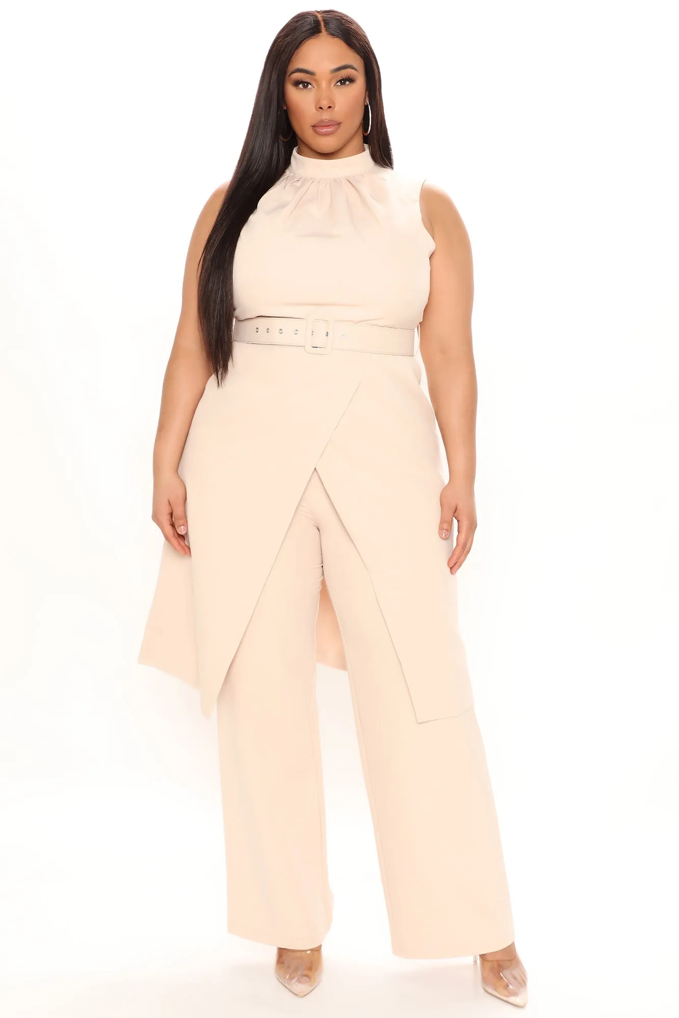 Always Professional Pant Set - Nude