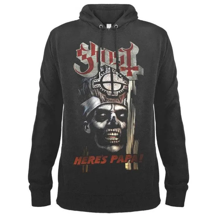 Amplified Unisex Adult Here Comes Papa Ghost Hoodie