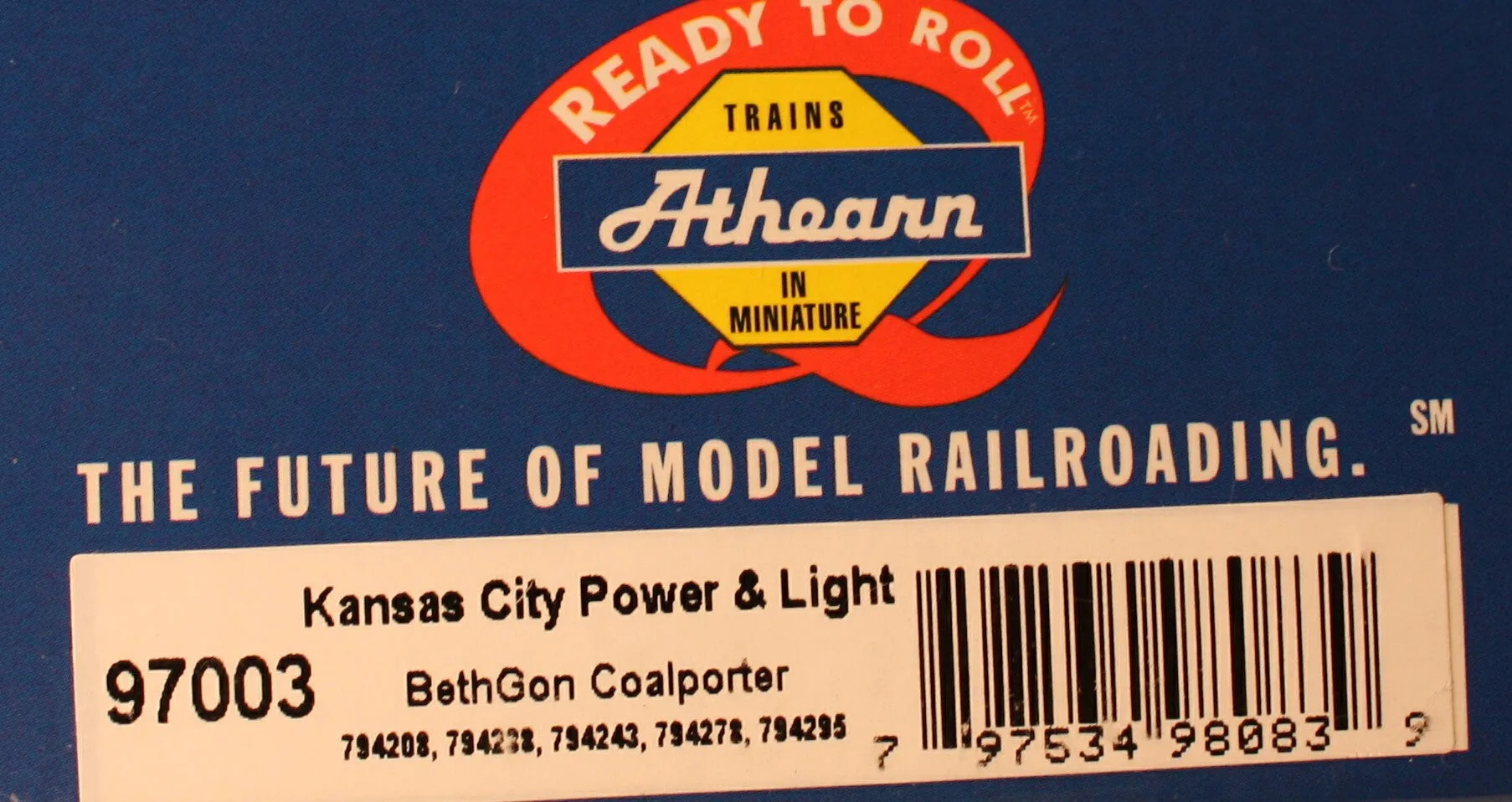 Ath-97003 - HO RTR  Kansas City Power & Light- Beth Gon Coal Porter (removable loads) (set of 5)