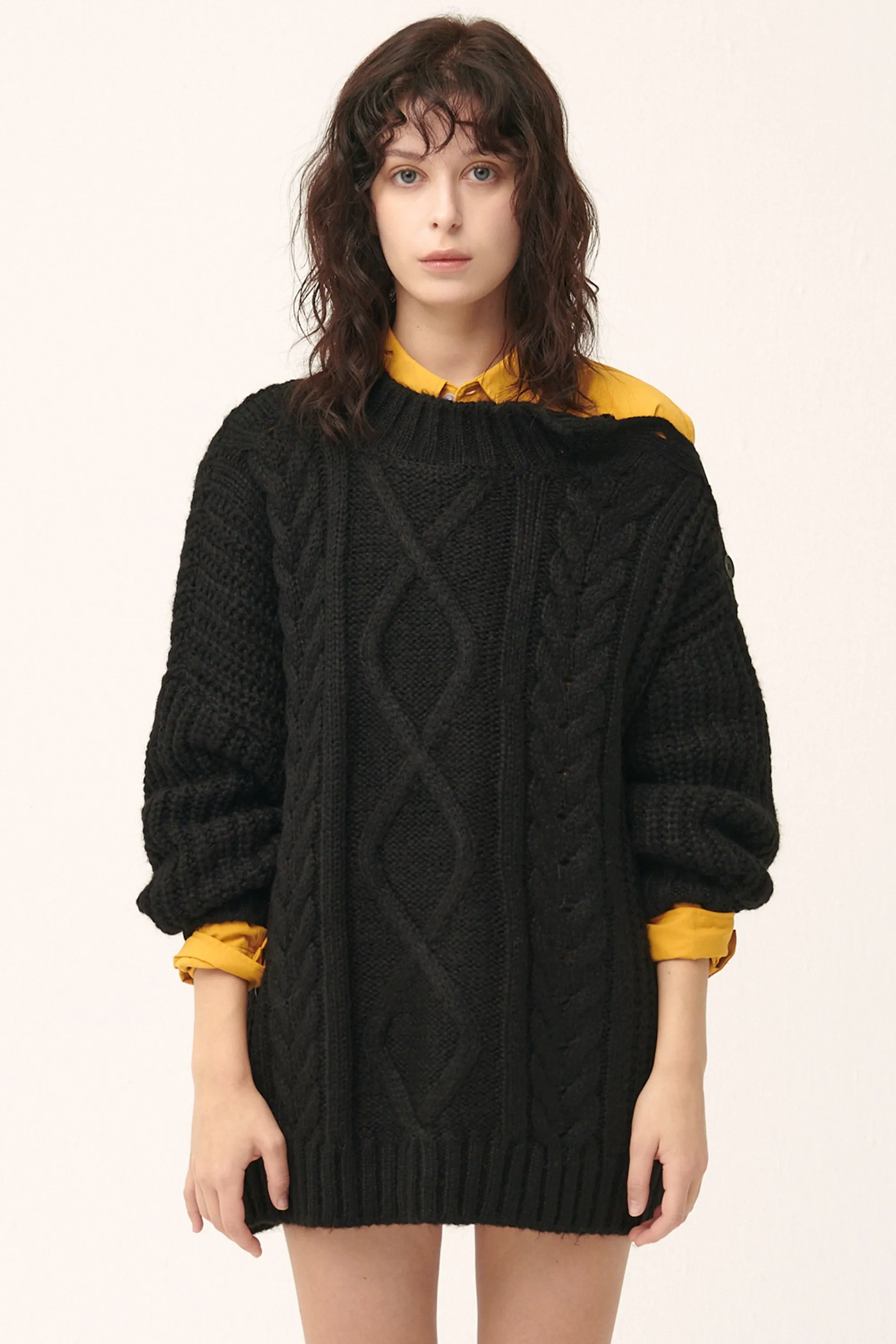 Avery Cable Sweater/Dress