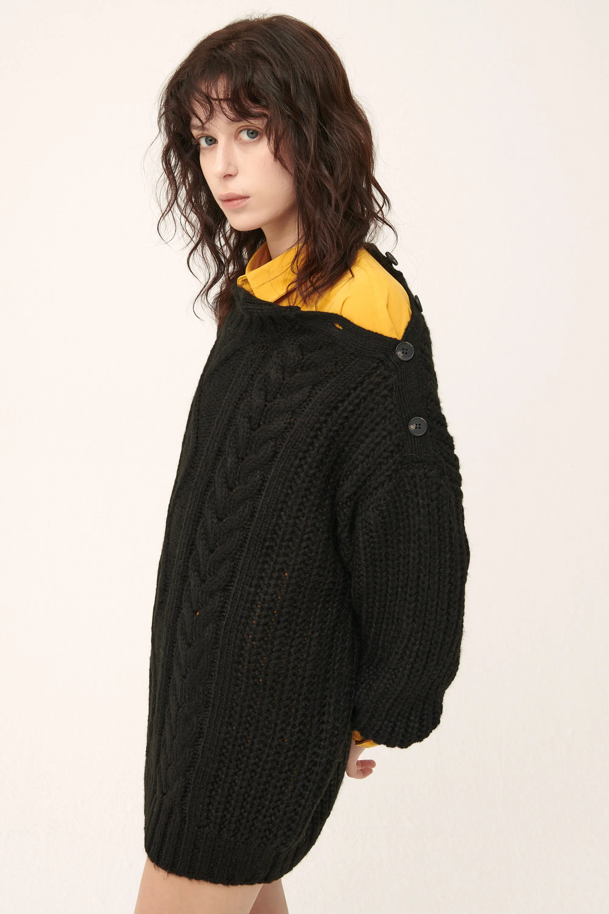 Avery Cable Sweater/Dress