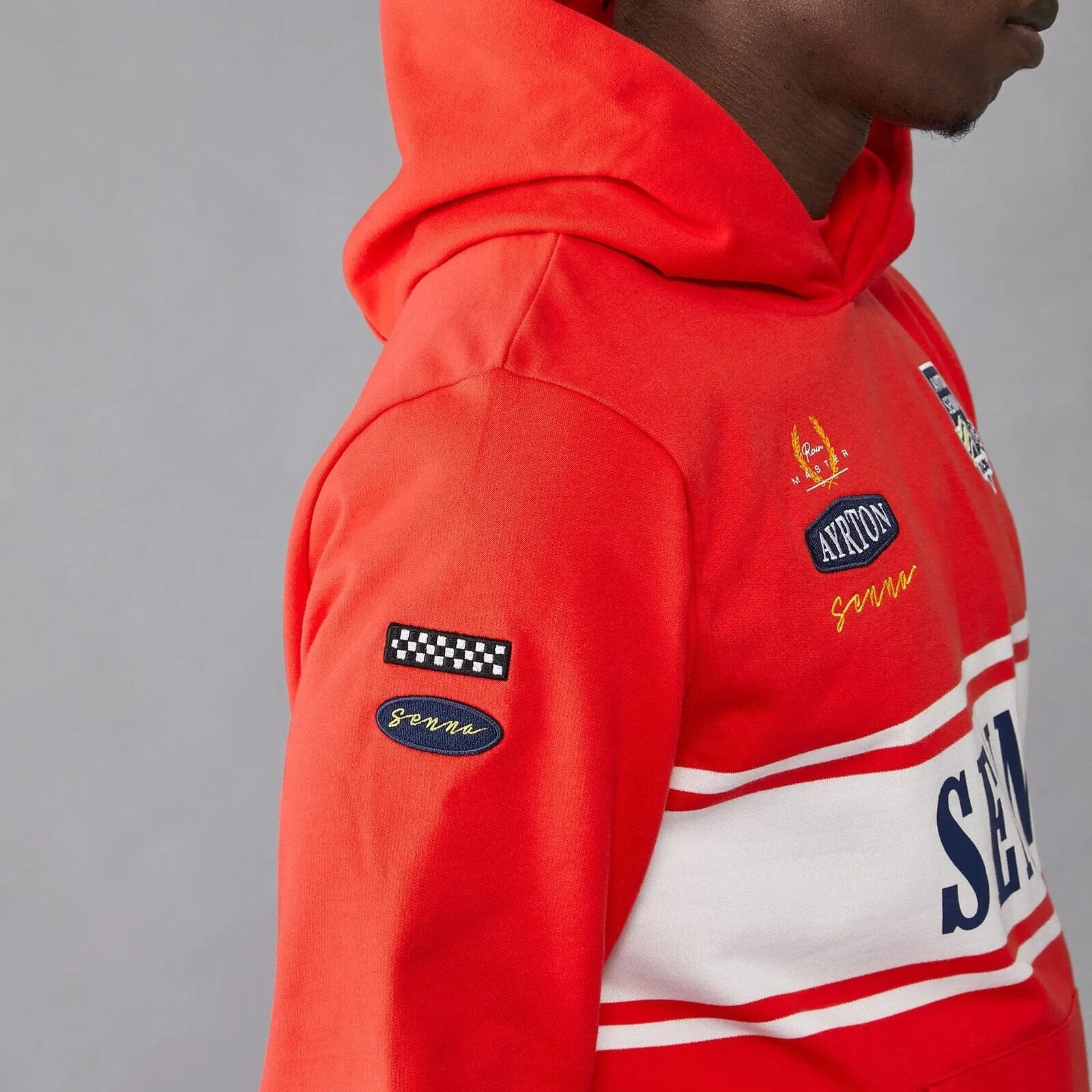 Ayrton Senna Men's Legacy Hoody- Red