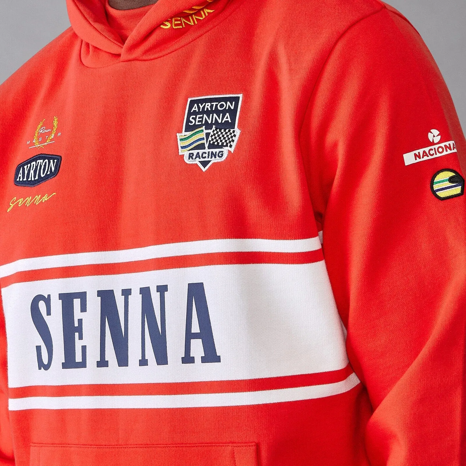 Ayrton Senna Men's Legacy Hoody- Red