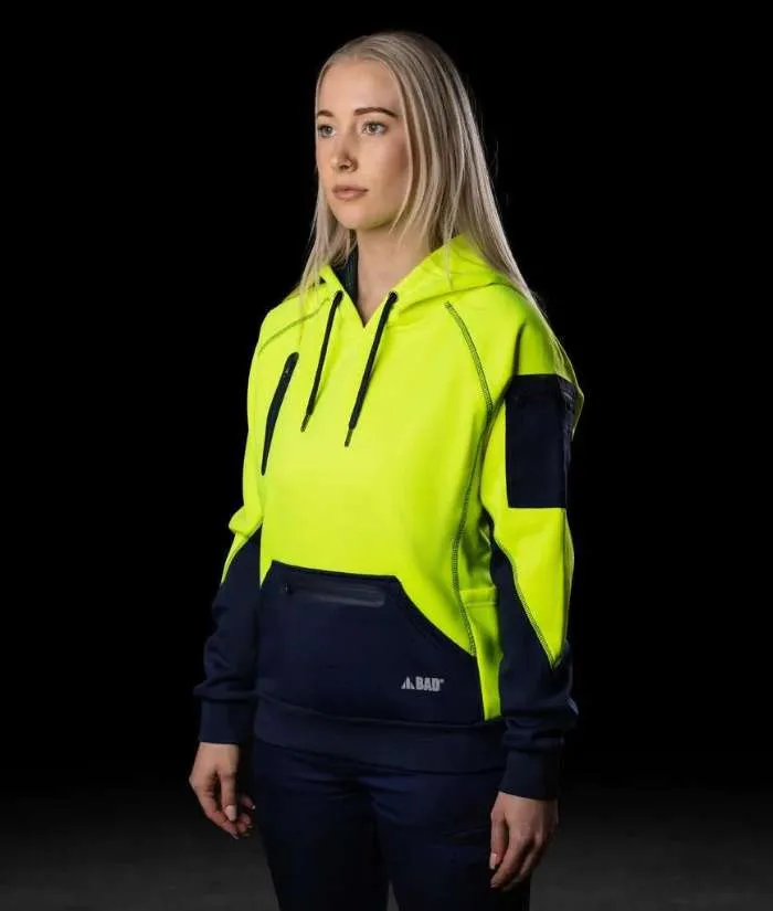 Bad Women's Waterproof Rain Defend Hi Vis Hoodie