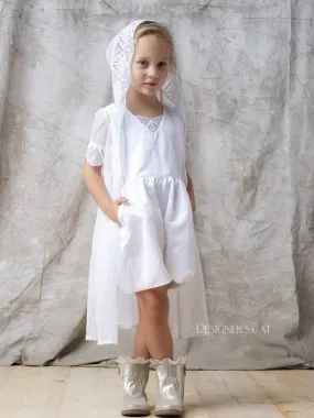 Baptism outfit 2pcs/zip kilot tunic-Vicky