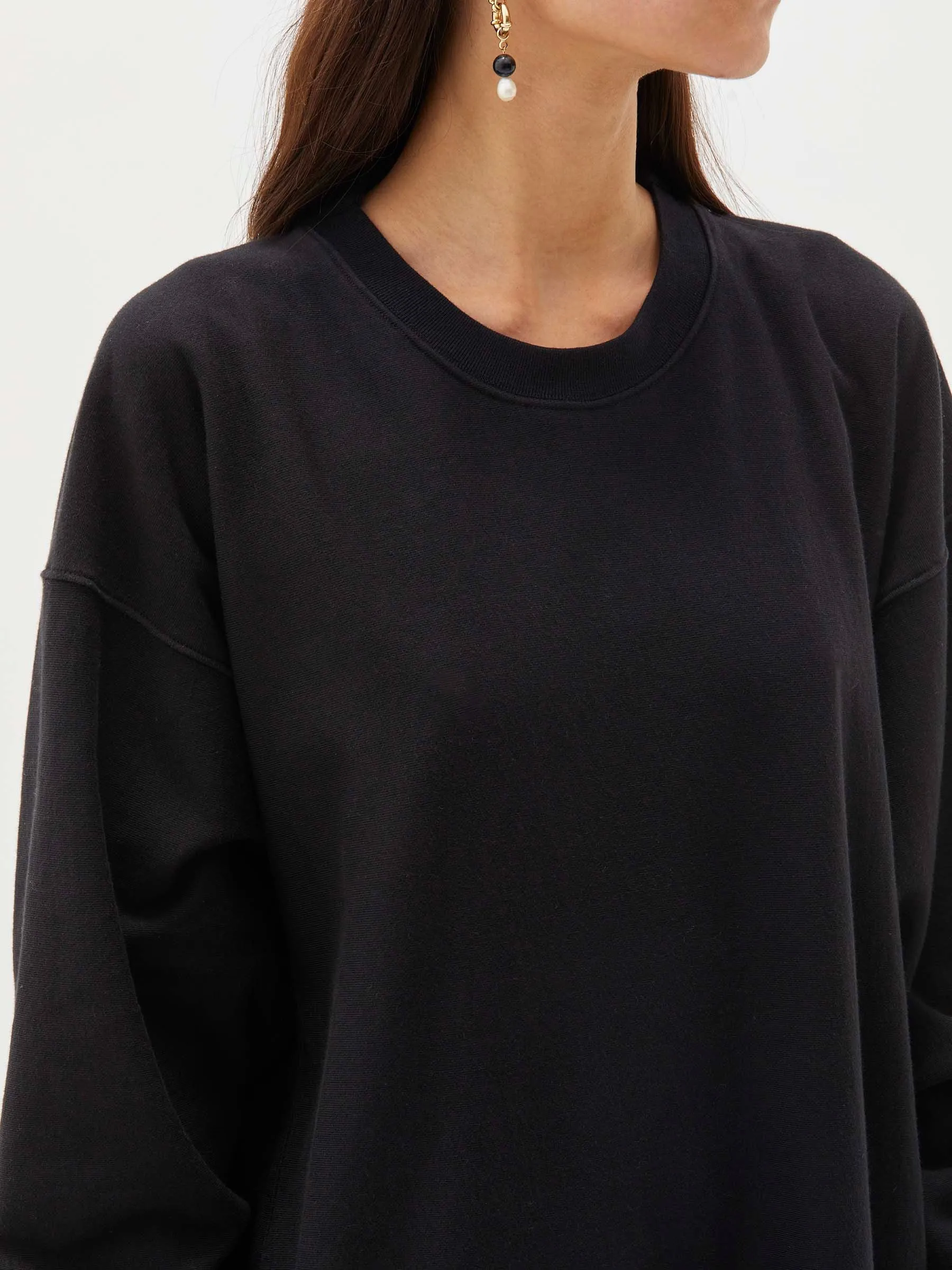 batwing fleece sweater dress