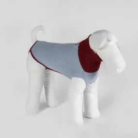 Bespoke Dog Sweater Powder Blue Stitch Alpaca