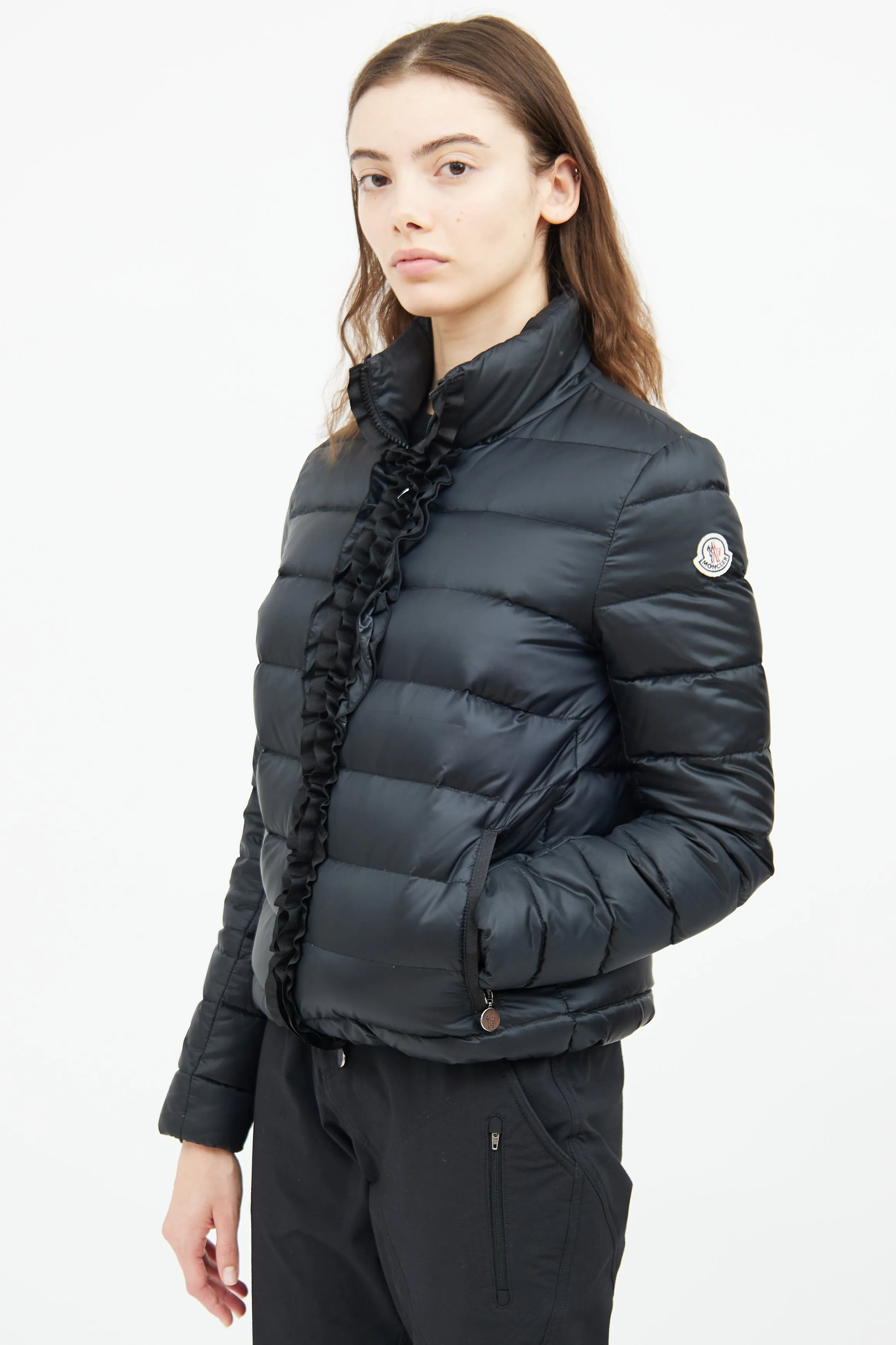 Black Oxalis Giubbotto Puffer Coat