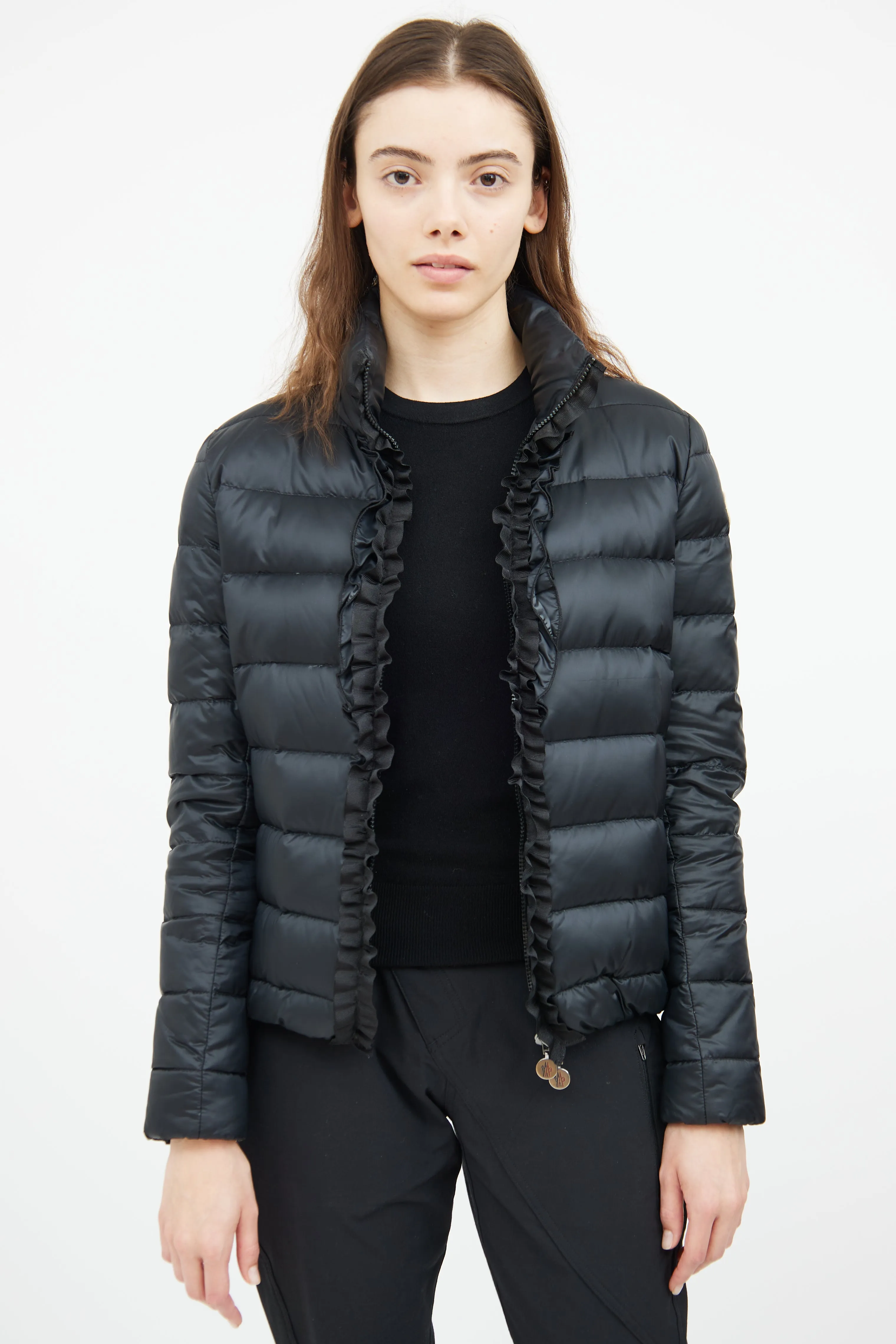 Black Oxalis Giubbotto Puffer Coat