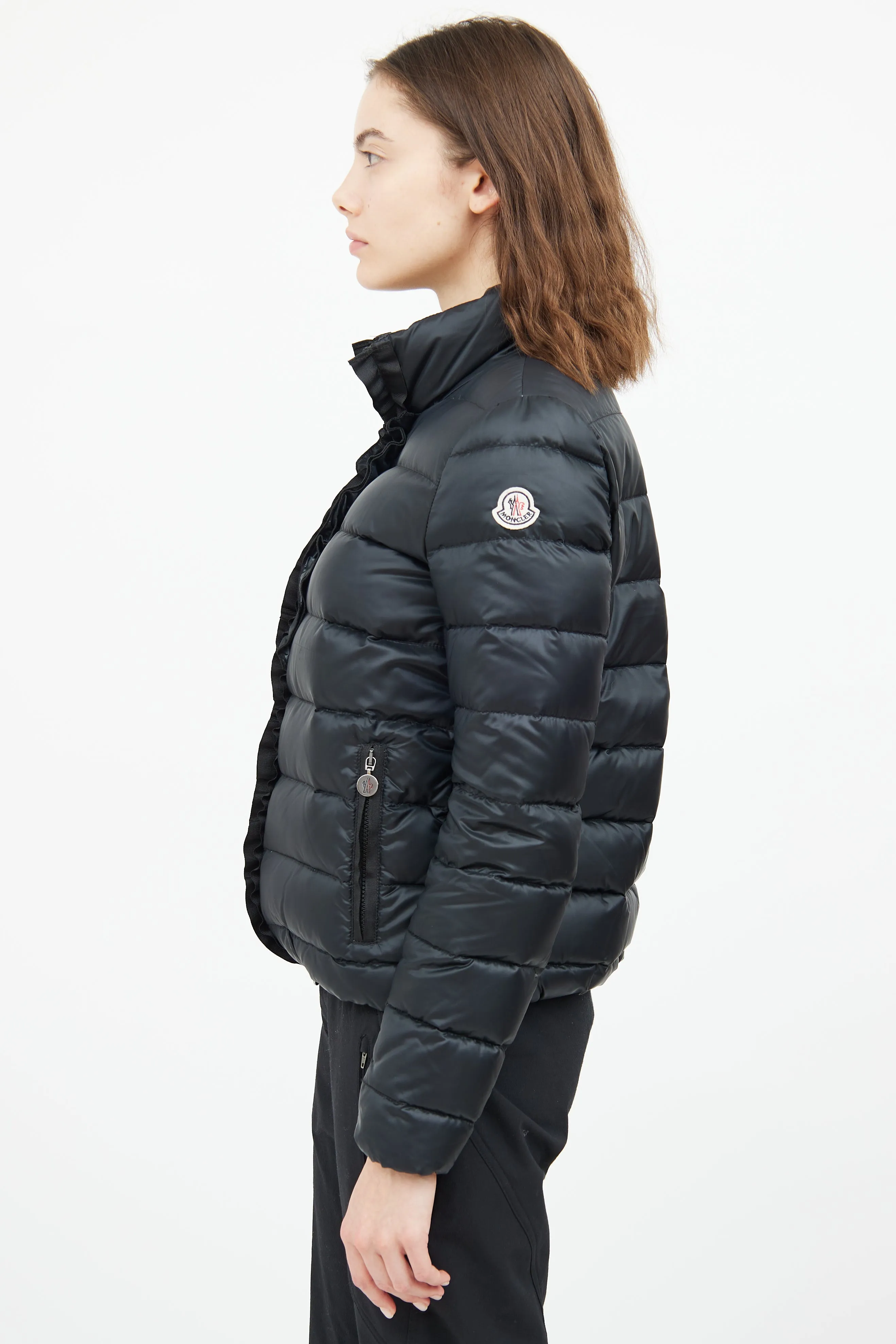 Black Oxalis Giubbotto Puffer Coat