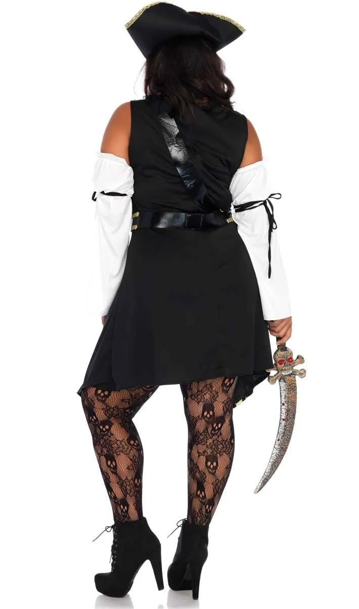 Black Sea Buccaneer Plus Size Pirate Costume