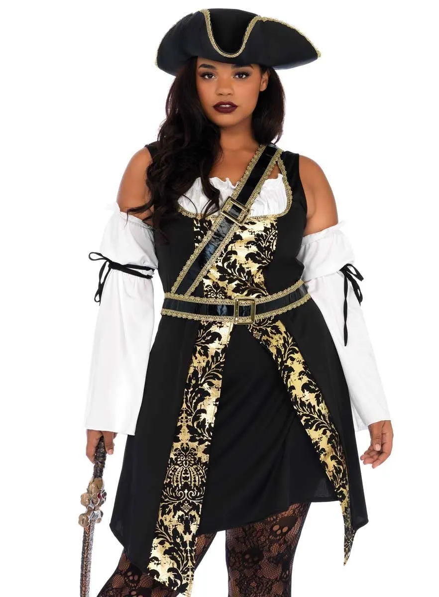 Black Sea Buccaneer Plus Size Pirate Costume