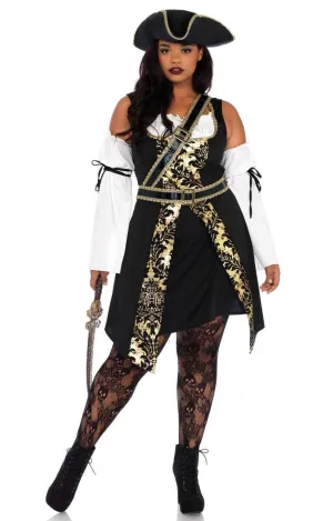 Black Sea Buccaneer Plus Size Pirate Costume