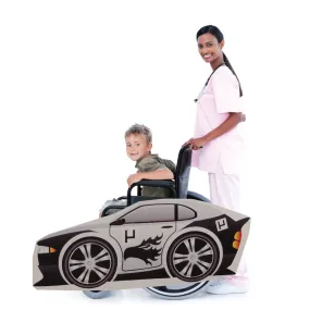 Black White Race Car Wheelchair Costume Child's