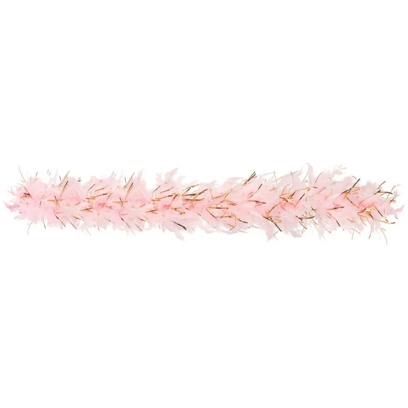 Blush & Rose Gold Feather Boa