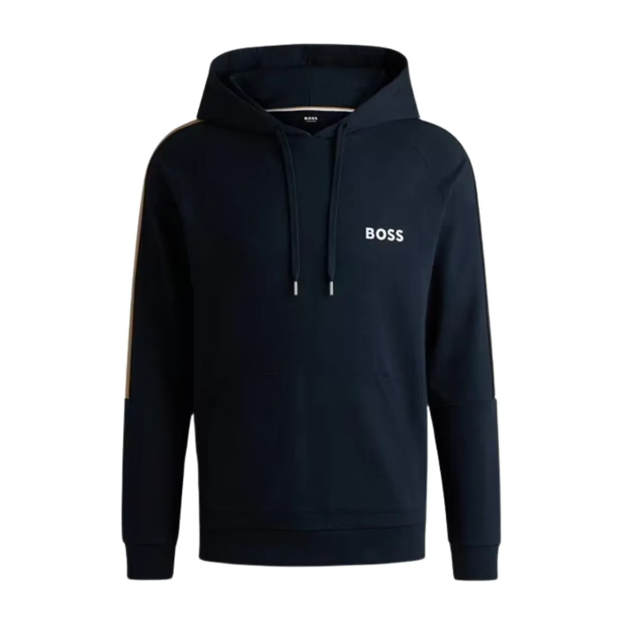 BOSS Embroidered Logo Navy Iconic Hoodie