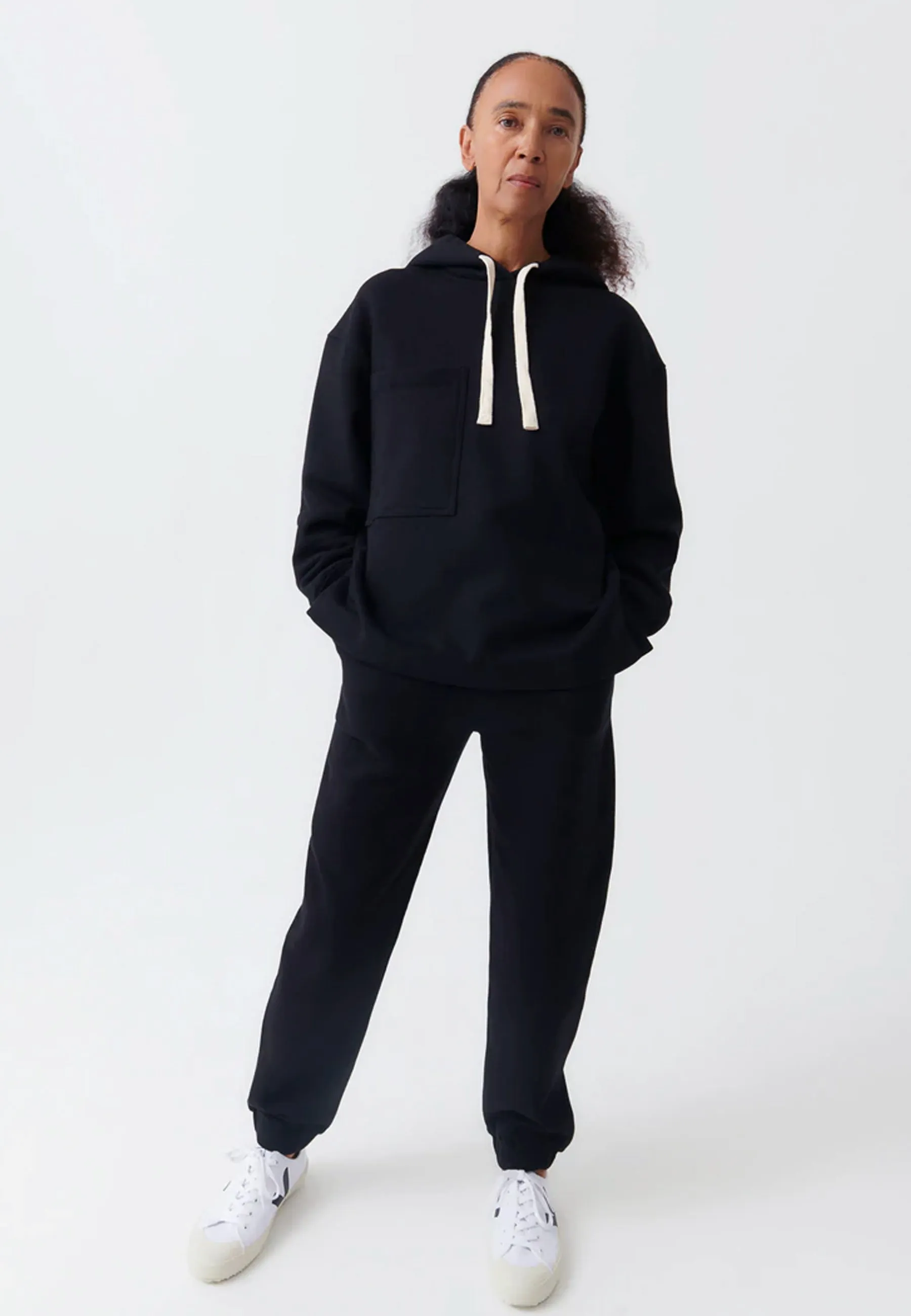 Boxy Hoodie - black