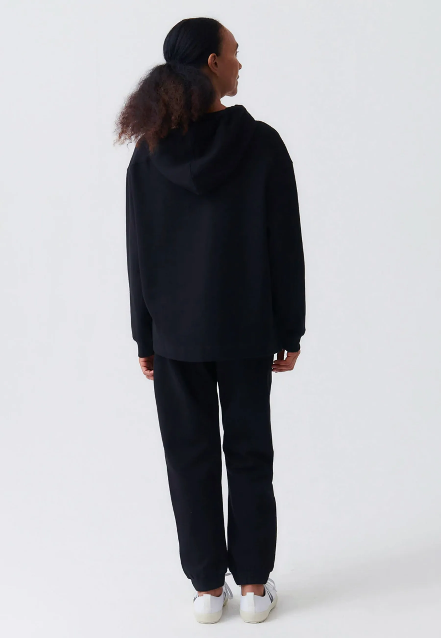 Boxy Hoodie - black