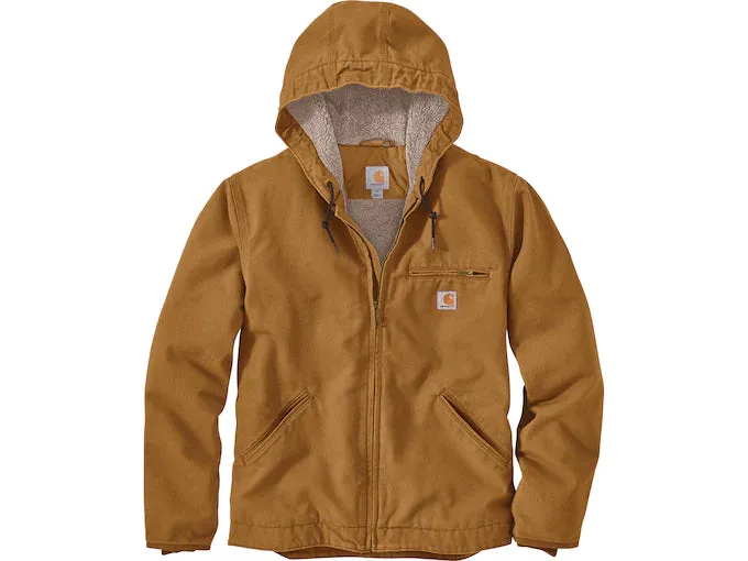 Carhartt Relaxed Fit Washed Duck Sherpa-Lined Jacket - 104392