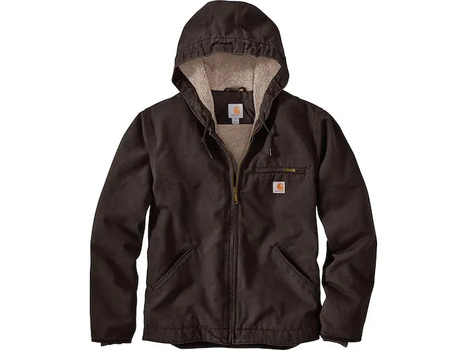 Carhartt Relaxed Fit Washed Duck Sherpa-Lined Jacket - 104392