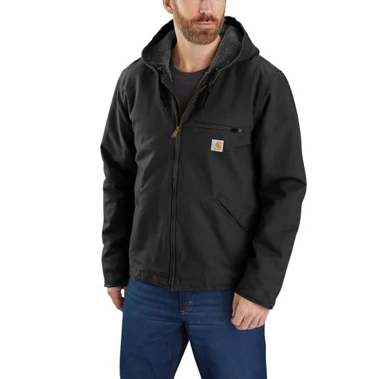 Carhartt Relaxed Fit Washed Duck Sherpa-Lined Jacket - 104392