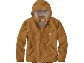 Carhartt Relaxed Fit Washed Duck Sherpa-Lined Jacket - 104392