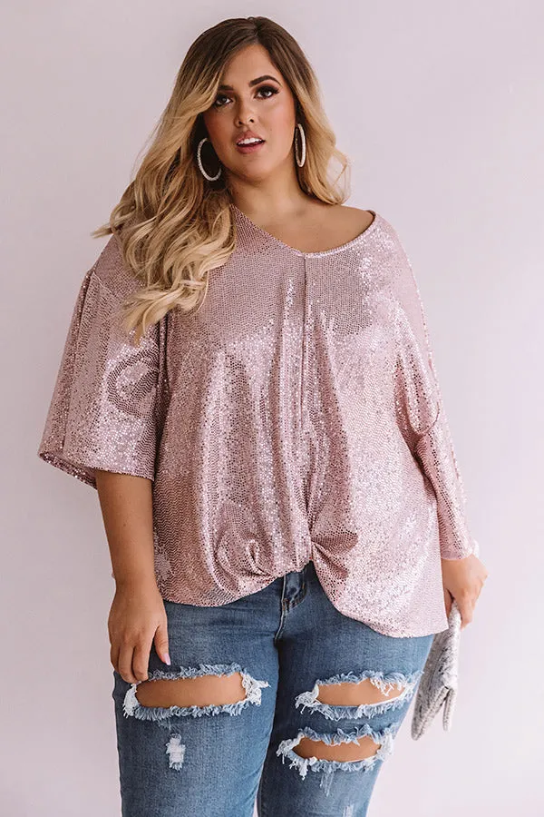 Chic, My Dear Sequin Top  Curves