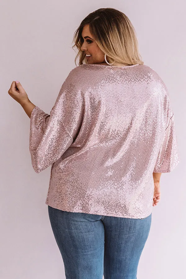 Chic, My Dear Sequin Top  Curves