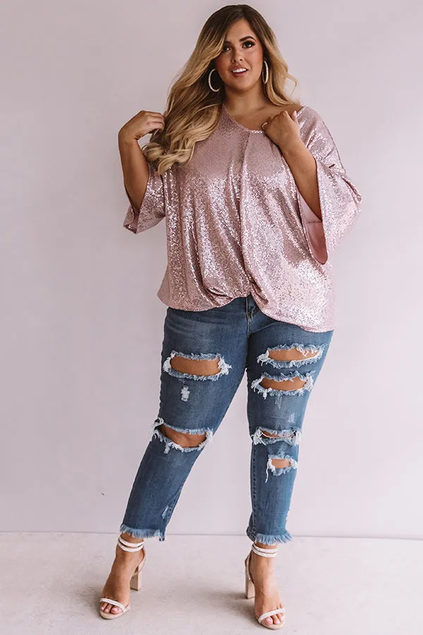 Chic, My Dear Sequin Top  Curves