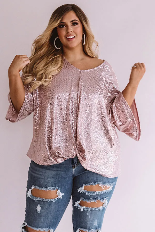 Chic, My Dear Sequin Top  Curves