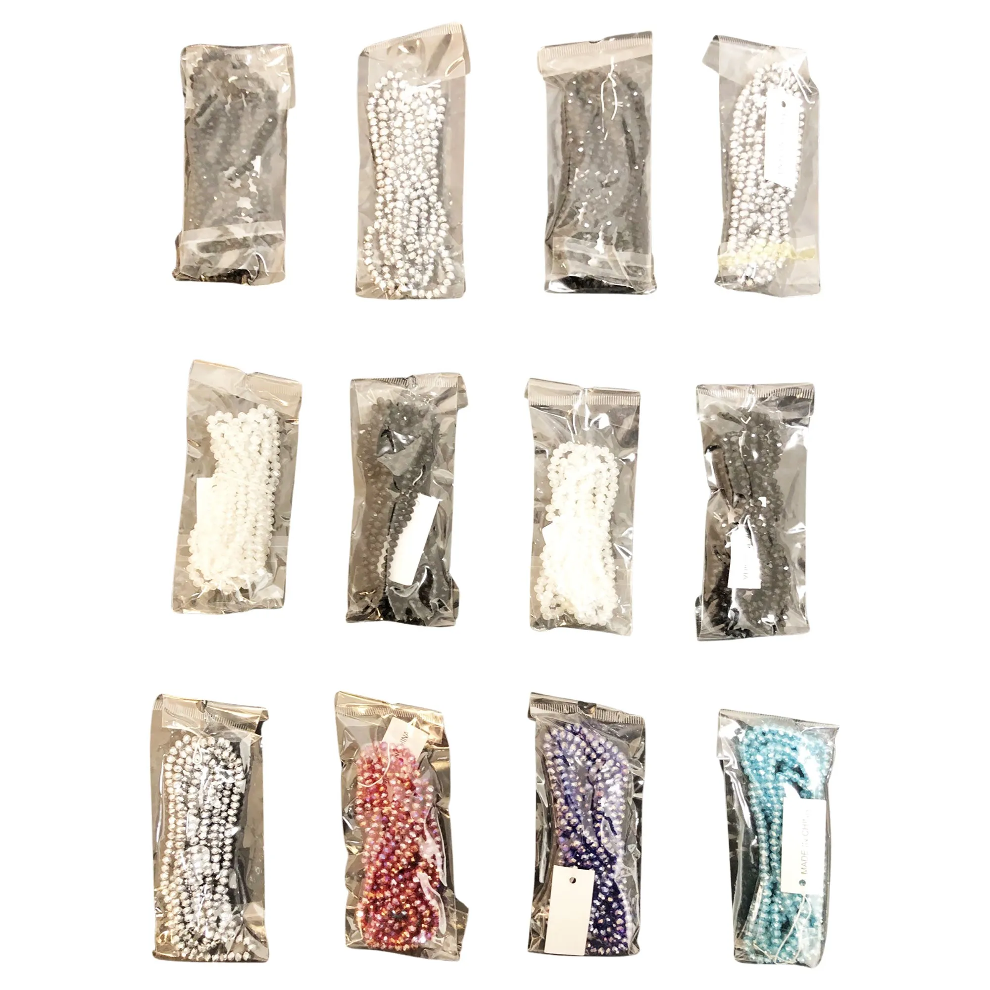 CLEARANCE CRYSTAL WRAP NECKLACES (CASE OF 120 - $0.50 / PIECE)  Wholesale Wrap Necklaces / Bracelets in Assorted Colors SKU: 70400-A-B-120