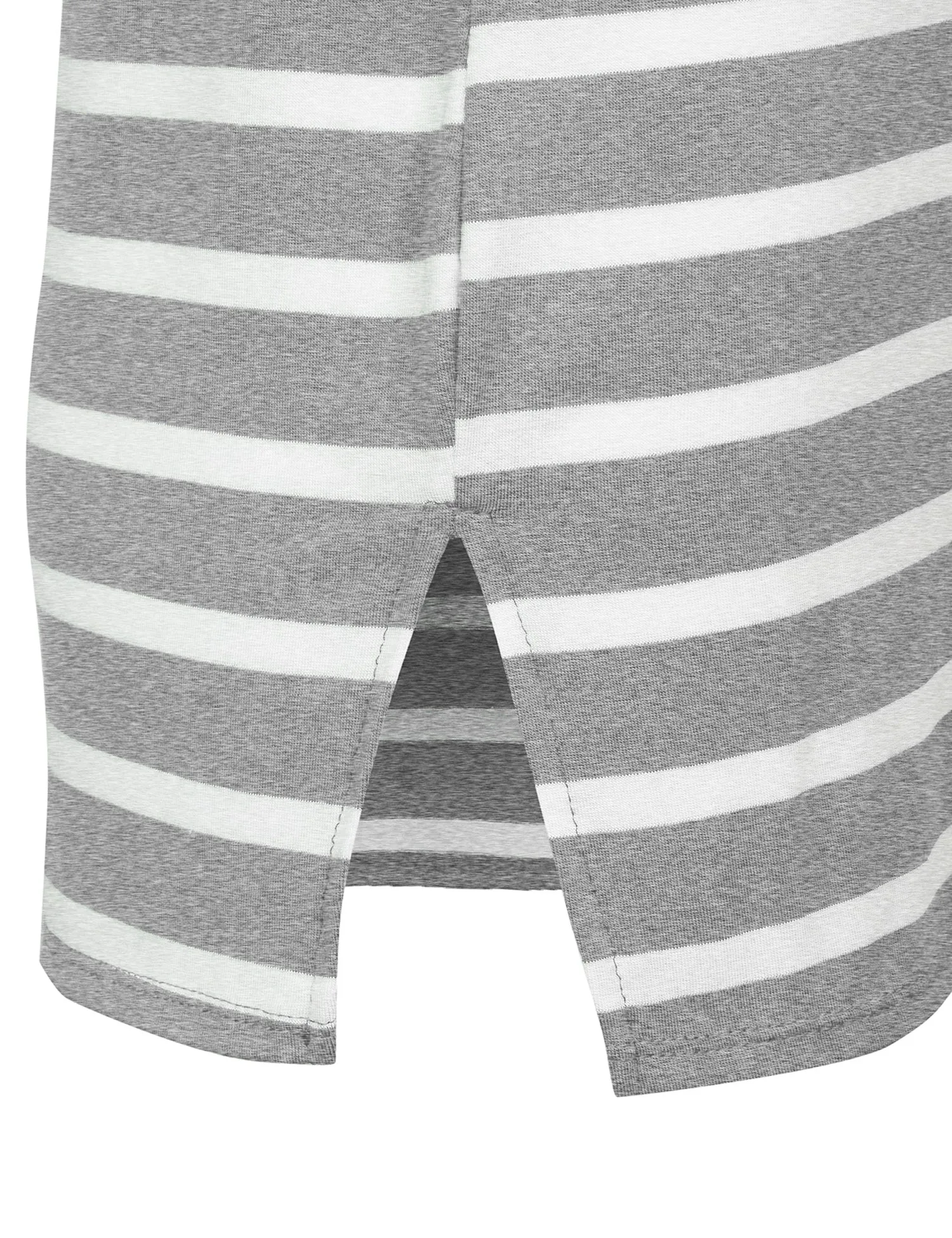 [Clearance] Womens Long Sleeve Striped Tunic Top with Chest Pocket