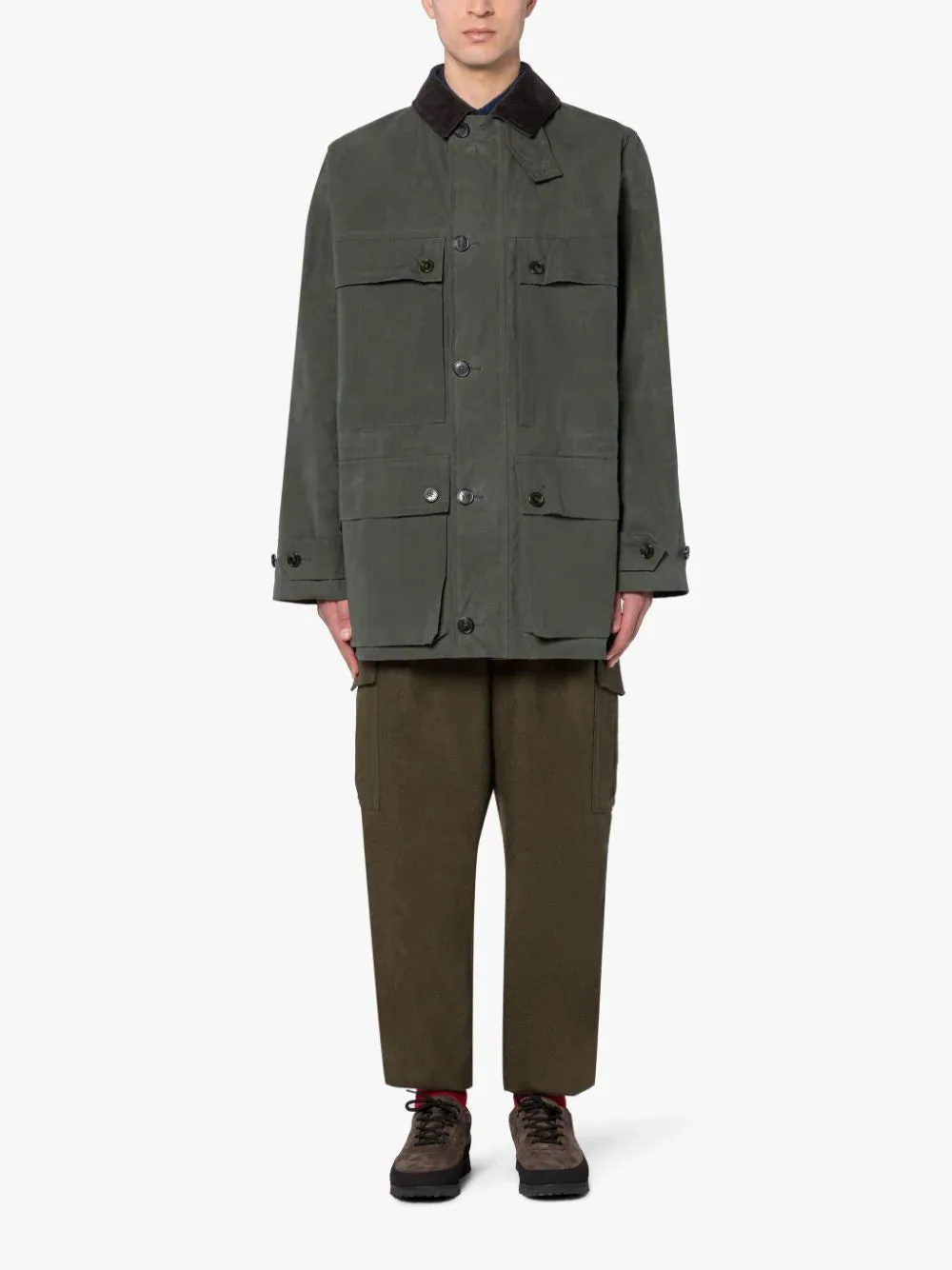 Country Green Waxed Cotton Coat